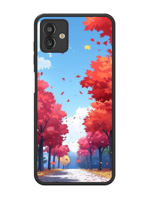 Autumn'S Embrace Glossy Soft Edge Case for Samsung Galaxy M13 (5G) Chachhi