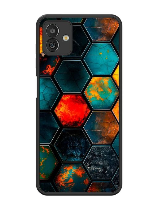 Hexagon Hive Glossy Soft Edge Case for Samsung Galaxy M13 (5G) Chachhi