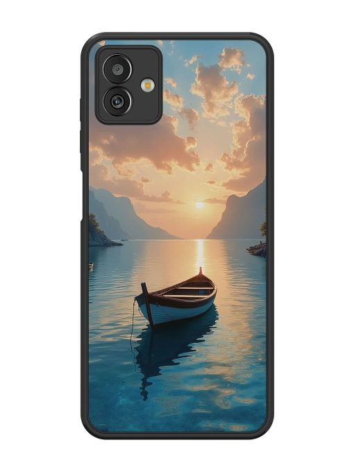 Serene Sunset Glossy Soft Edge Case for Samsung Galaxy M13 (5G) Chachhi