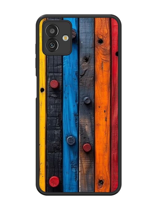 Rainbow Plank Glossy Soft Edge Case for Samsung Galaxy M13 (5G) Chachhi