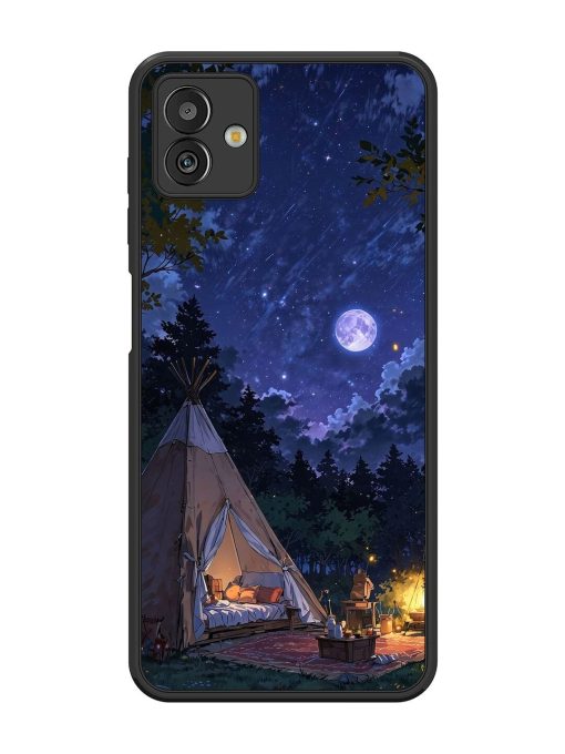 Moonlight Camping Glossy Soft Edge Case for Samsung Galaxy M13 (5G) Chachhi