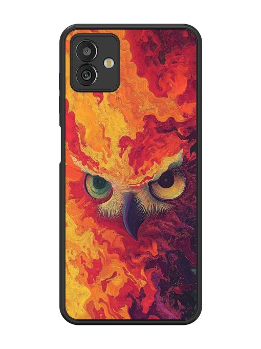 Fiery Owl Glossy Soft Edge Case for Samsung Galaxy M13 (5G) Chachhi