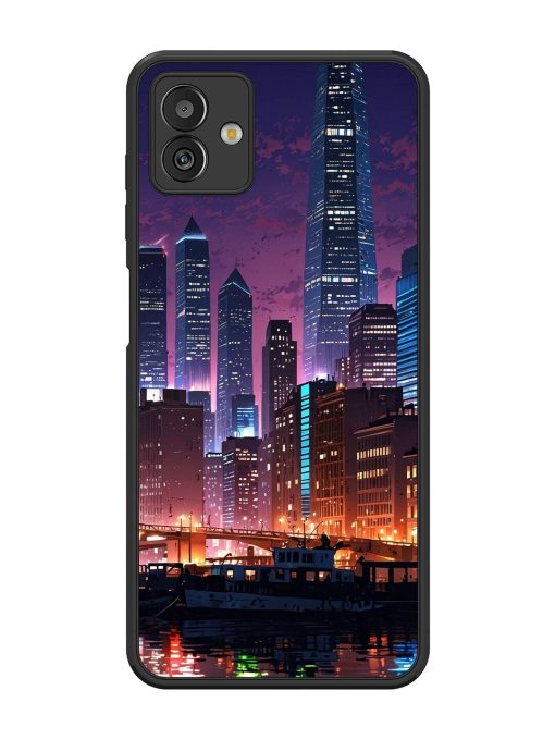 Neon Nightscape Glossy Soft Edge Case for Samsung Galaxy M13 (5G) Chachhi