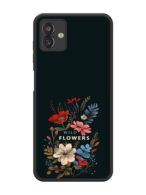 Dark Floral Glossy Soft Edge Case for Samsung Galaxy M13 (5G) Chachhi