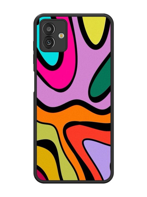 Groovy Swirls Glossy Soft Edge Case for Samsung Galaxy M13 (5G) Chachhi