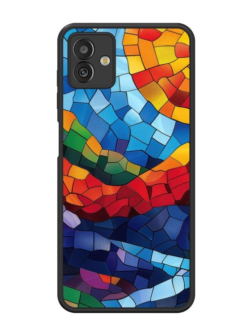 Mosaic Sunset Glossy Soft Edge Case for Samsung Galaxy M13 (5G) Chachhi