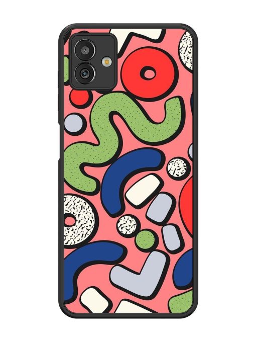 Groovy Geometric Shapes Glossy Soft Edge Case for Samsung Galaxy M13 (5G) Chachhi