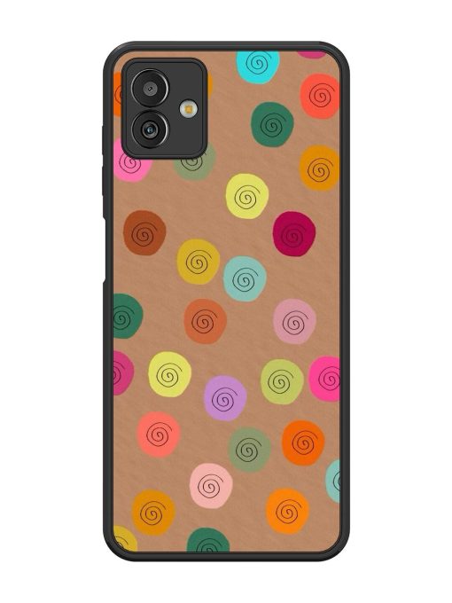 Swirly Dots On Kraft Glossy Soft Edge Case for Samsung Galaxy M13 (5G) Chachhi