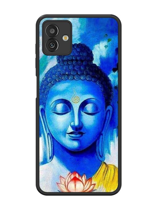 Serene Buddha With Lotus Glossy Soft Edge Case for Samsung Galaxy M13 (5G) Chachhi