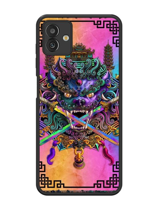 Psychedelic Fu Dog Tapestry Glossy Soft Edge Case for Samsung Galaxy M13 (5G) Chachhi