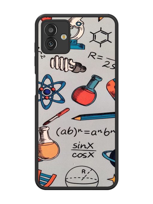 Science Doodle Delight Glossy Soft Edge Case for Samsung Galaxy M13 (5G) Chachhi