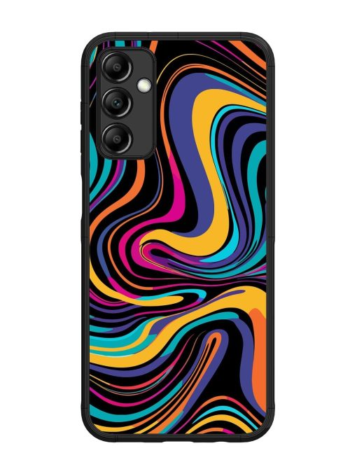 Psychedelic Swirl Glossy Soft Edge Case for Samsung Galaxy M14 (5G) Chachhi