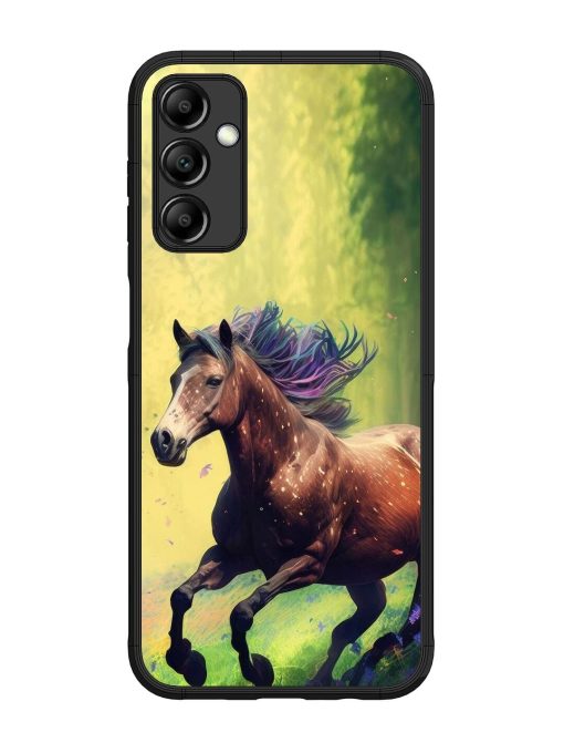 Enchanted Gallop Glossy Soft Edge Case for Samsung Galaxy M14 (5G) Chachhi