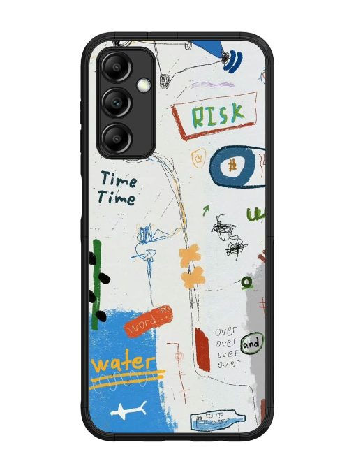 Mind Map Madness Glossy Soft Edge Case for Samsung Galaxy M14 (5G) Chachhi