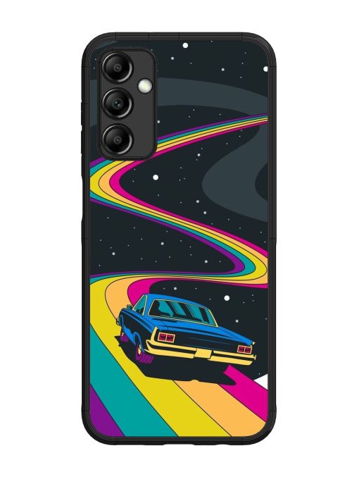 Rainbow Road Glossy Soft Edge Case for Samsung Galaxy M14 (5G) Chachhi