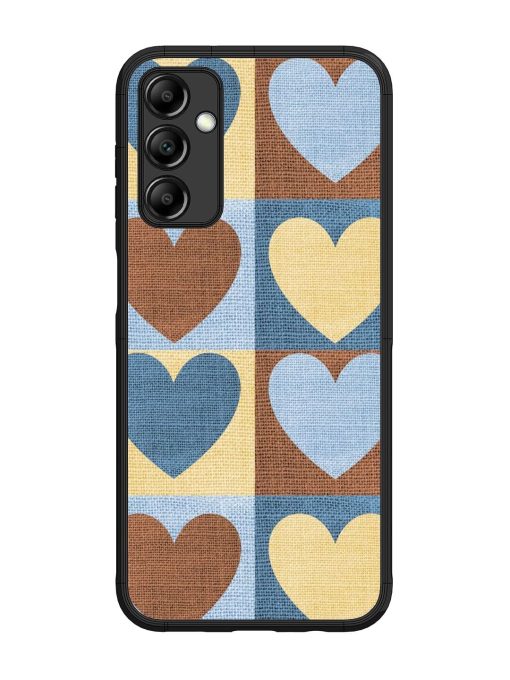 Hearts On Canvas Glossy Soft Edge Case for Samsung Galaxy M14 (5G) Chachhi