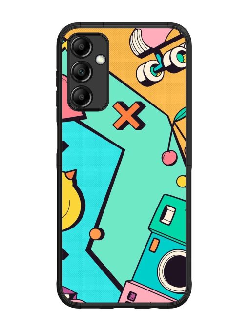 Retro Remix Glossy Soft Edge Case for Samsung Galaxy M14 (5G) Chachhi