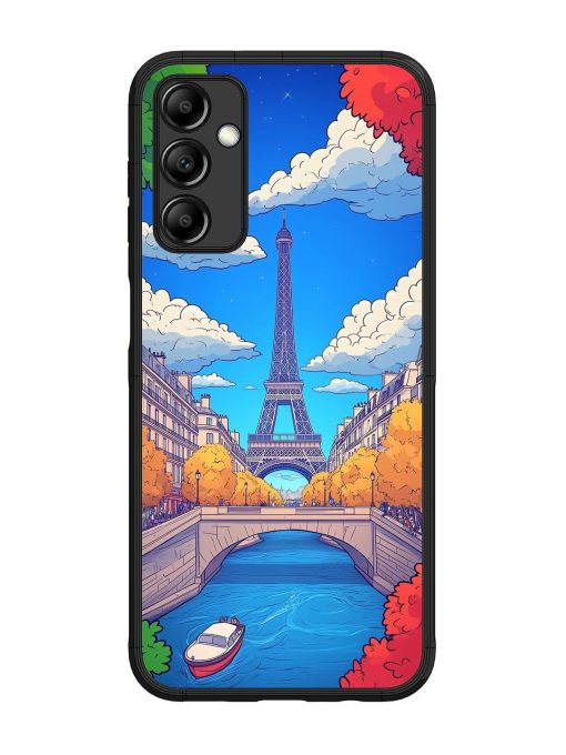 Parisian Panorama Glossy Soft Edge Case for Samsung Galaxy M14 (5G) Chachhi