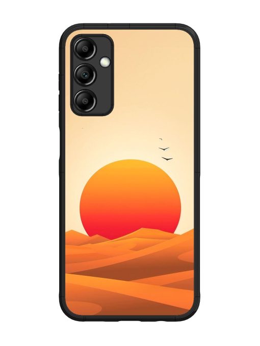 Desert Sunset Glossy Soft Edge Case for Samsung Galaxy M14 (5G) Chachhi