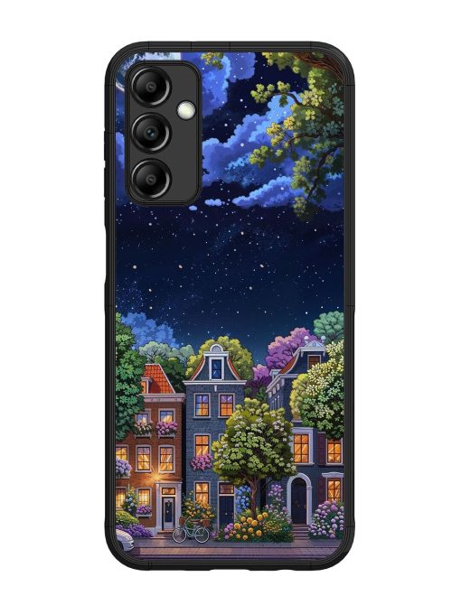 Moonlit Streets Glossy Soft Edge Case for Samsung Galaxy M14 (5G) Chachhi