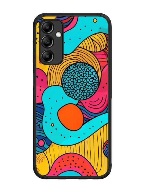 Psychedelic Patterns Glossy Soft Edge Case for Samsung Galaxy M14 (5G) Chachhi