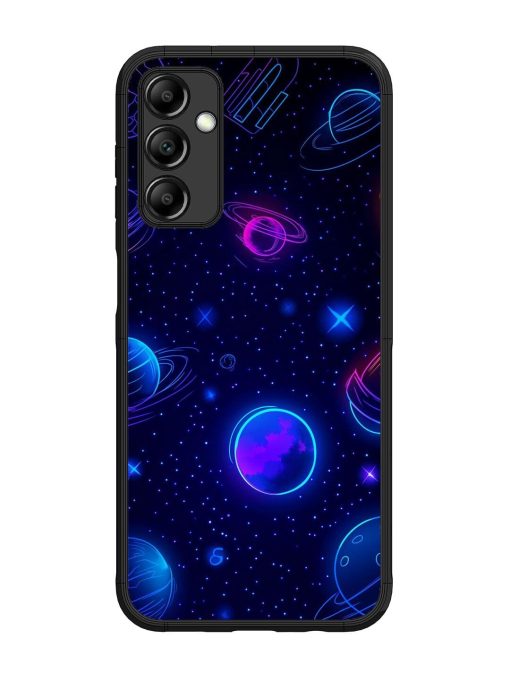 Neon Cosmos Glossy Soft Edge Case for Samsung Galaxy M14 (5G) Chachhi