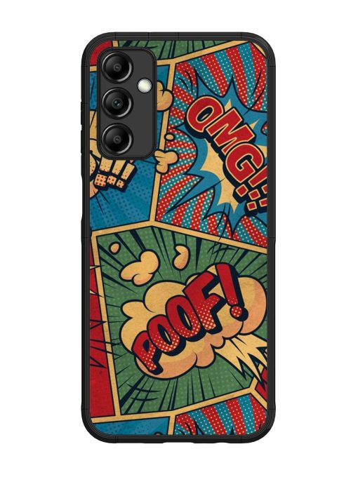 Comic Book Chaos Glossy Soft Edge Case for Samsung Galaxy M14 (5G) Chachhi