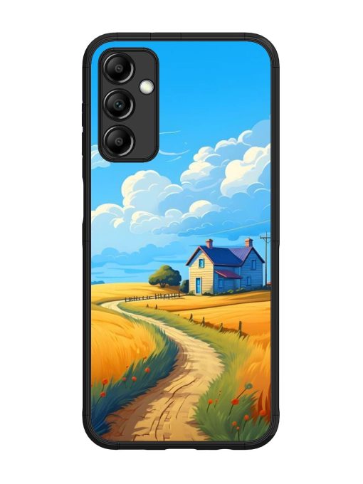 Countryside Cottage Glossy Soft Edge Case for Samsung Galaxy M14 (5G) Chachhi