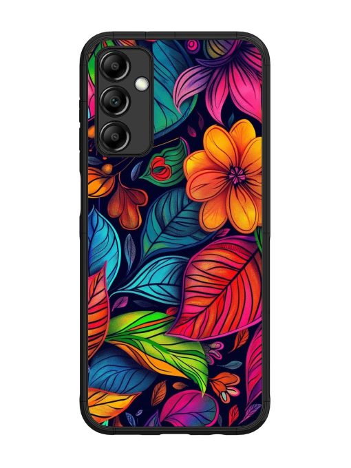 Rainbow Of Blooms Glossy Soft Edge Case for Samsung Galaxy M14 (5G) Chachhi