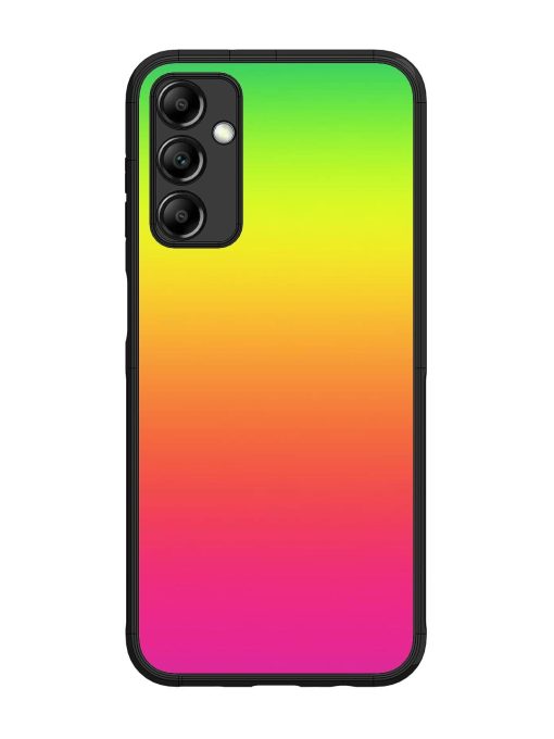 Rainbow Gradient Glossy Soft Edge Case for Samsung Galaxy M14 (5G) Chachhi