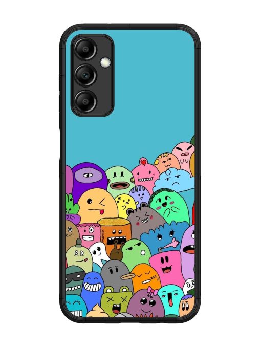 Monster Mash Glossy Soft Edge Case for Samsung Galaxy M14 (5G) Chachhi