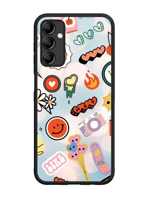 Cheerful Glossy Soft Edge Case for Samsung Galaxy M14 (5G) Chachhi