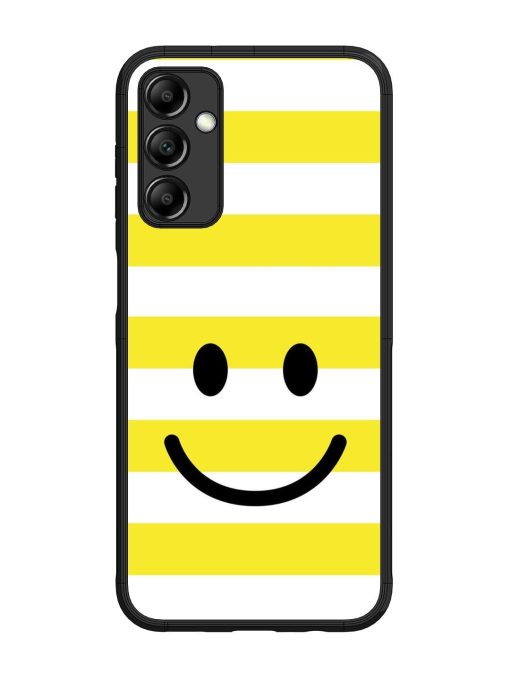 Smiling Stripes Glossy Soft Edge Case for Samsung Galaxy M14 (5G) Chachhi