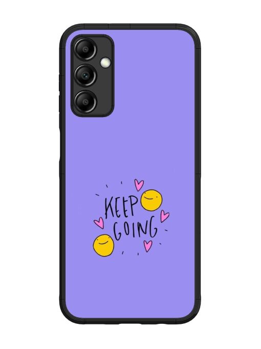 Smiling Through It All Glossy Soft Edge Case for Samsung Galaxy M14 (5G) Chachhi