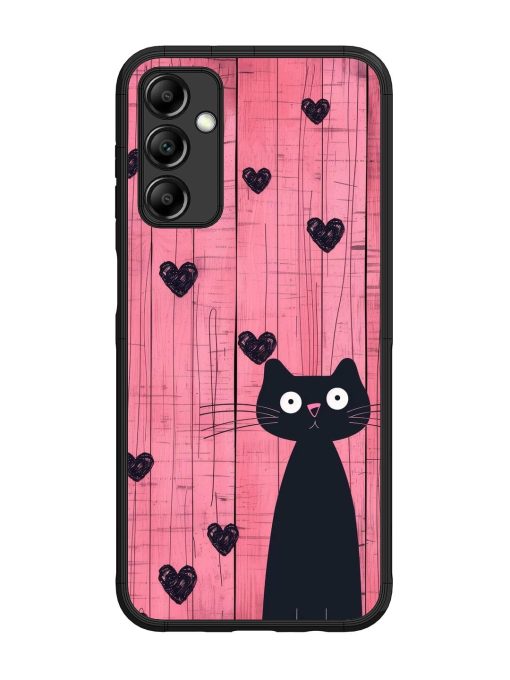 Feline Valentine'S Day Glossy Soft Edge Case for Samsung Galaxy M14 (5G) Chachhi