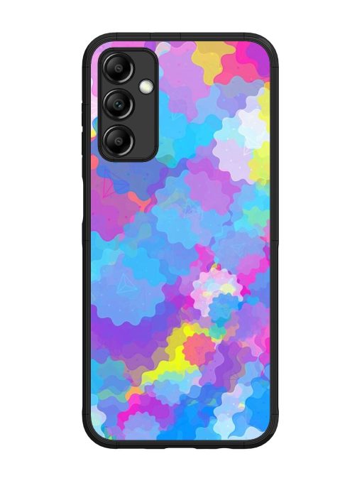 Psychedelic Cloud Burst Glossy Soft Edge Case for Samsung Galaxy M14 (5G) Chachhi