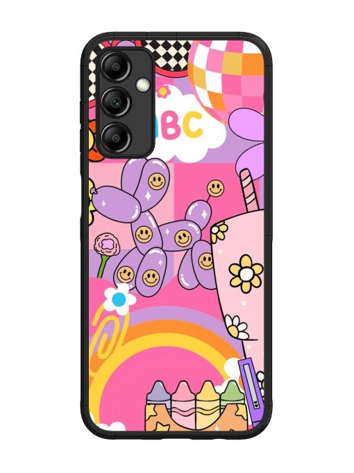 Whimsical Y2K Chaos Glossy Soft Edge Case for Samsung Galaxy M14 (5G) Chachhi