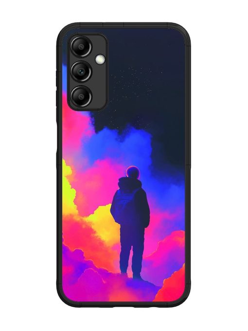 Cosmic Wanderer Glossy Soft Edge Case for Samsung Galaxy M14 (5G) Chachhi