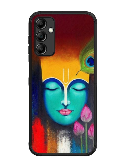 Divine Tranquility: The Face Of Krishna Glossy Soft Edge Case for Samsung Galaxy M14 (5G) Chachhi