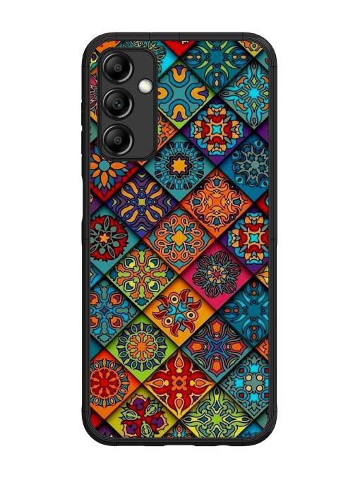 Patchwork Mandala Mosaic Glossy Soft Edge Case for Samsung Galaxy M14 (5G) Chachhi