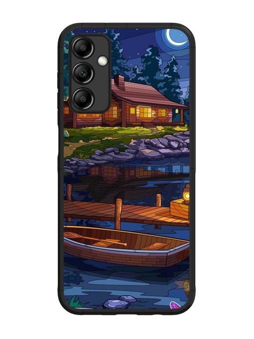 Moonlit Serenity Glossy Soft Edge Case for Samsung Galaxy M14 (5G) Chachhi