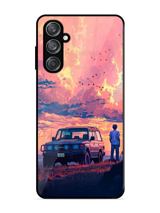 Solitude'S Horizon Glossy Soft Edge Case for Samsung Galaxy M15 (5G) Chachhi