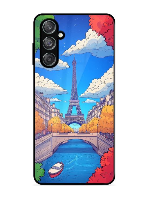 Parisian Panorama Glossy Soft Edge Case for Samsung Galaxy M15 (5G) Chachhi