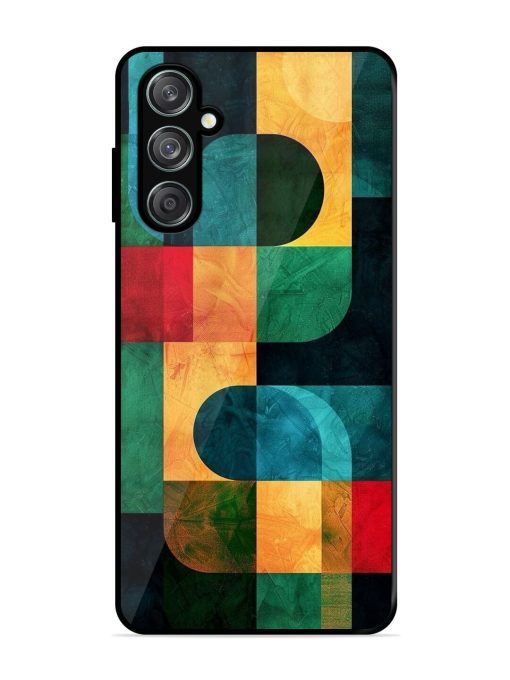 Geometric Harmony Glossy Soft Edge Case for Samsung Galaxy M15 (5G) Chachhi