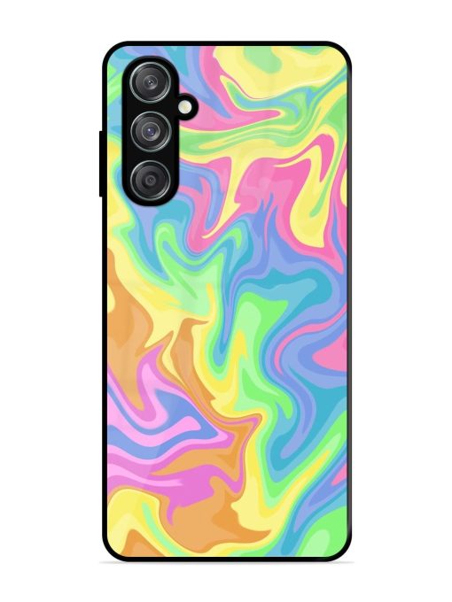 Whimsical Swirl Glossy Soft Edge Case for Samsung Galaxy M15 (5G) Chachhi