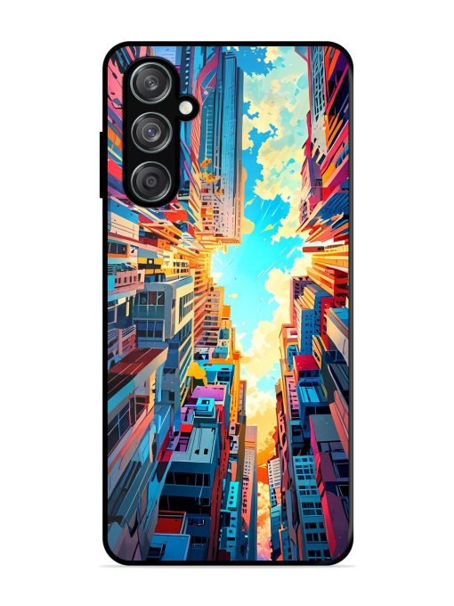 Skyward City Glossy Soft Edge Case for Samsung Galaxy M15 (5G) Chachhi