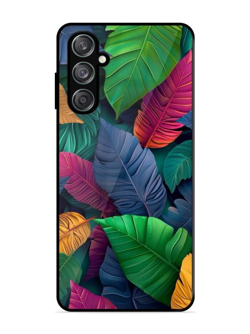 Tropical Tapestry Glossy Soft Edge Case for Samsung Galaxy M15 (5G) Chachhi