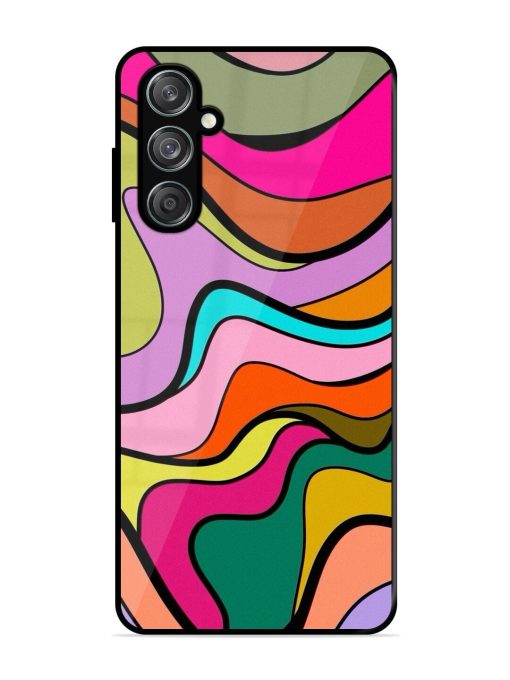 Wavy Wonder Glossy Soft Edge Case for Samsung Galaxy M15 (5G) Chachhi