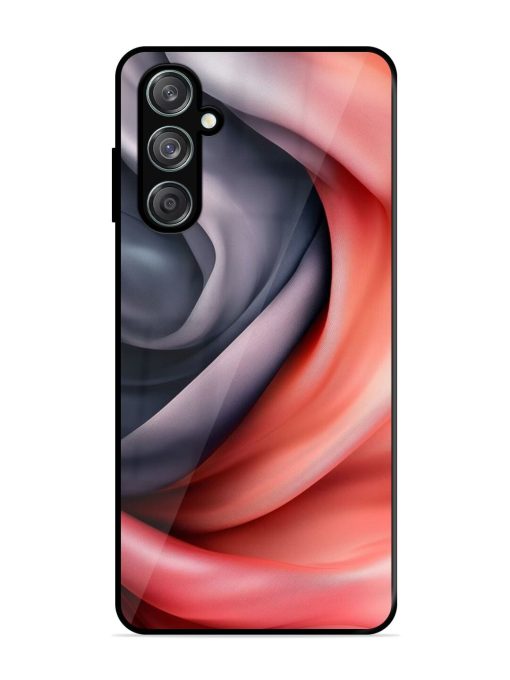 Swirling Silk Glossy Soft Edge Case for Samsung Galaxy M15 (5G) Chachhi