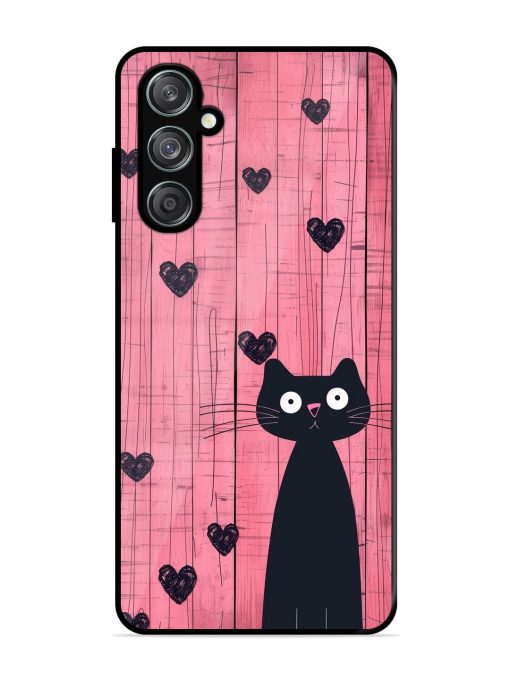 Feline Valentine'S Day Glossy Soft Edge Case for Samsung Galaxy M15 (5G) Chachhi